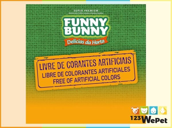 Supra Funny Bunny Delícias da Horta - alimento para coelhos - 500g - Imagem 3