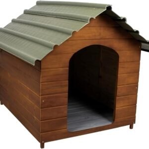 Casa Casinha De Cachorro com Telhado Ecológico Grande N5 (Cerejeira)