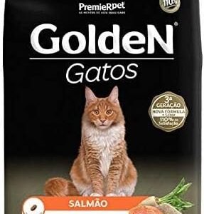 RAÇÃO GOLDEN GATOS ADULTOS CASTRADOS SALMÃO - 3 KG