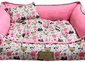 SS Pets Cama Animais Rosa Pet Para Cães E Gatos Tamanho Médio Para Cães