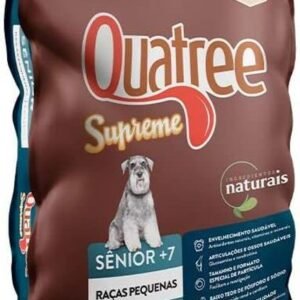 Ração Quatree Supreme para Cães Sênior de Raças Pequenas Sabor Salmão e Frango 3kg