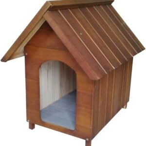 Casa Casinha De Cachorro em Madeira Pintada Gigante N6 (Cerejeira)