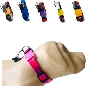 Coleira para Cachorros com Pingente para Identificação G, Tamanho Ajustável, Confortável e Resistente