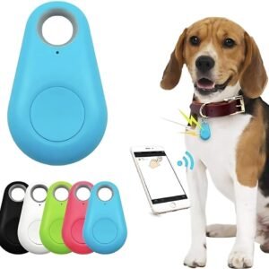 Rastreador Bluetooth Mini para Animais de Estimação, Localizador GPS com App, Chaveiro Anti-perda, 5 Cores