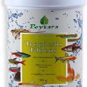 Racao Para Peixe Tropicais Flocos 30g Poytara Poytara Para Peixes