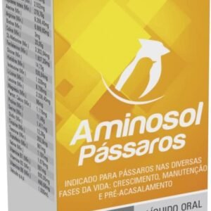 Aminosol Pássaros 10 ml | Suplemento Vitamínico para Aves