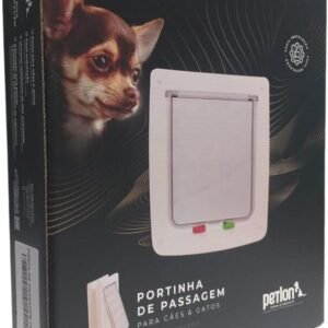Petlon Porta Portinha Pet Gato Ou Cão Branca Tam 27 5Cm X 24 5Cm