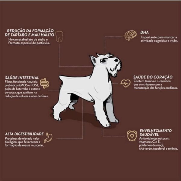 Ração Quatree Supreme para Cães Sênior de Raças Pequenas Sabor Salmão e Frango 3kg - Imagem 2