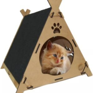 Cabana Casinha Toca com Arranhador Para Gatos