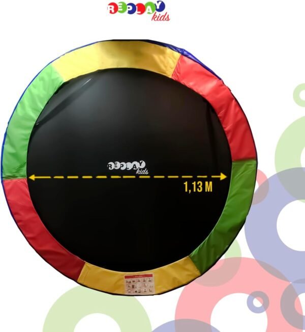 Replay Kids Cama Elástica Pula Pula Trampolim 1,52m, Rede e Lona de Salto com Proteção UV, 36 Molas Revestidas em PVC (até 50 kgs), Multicolorida - Image 9