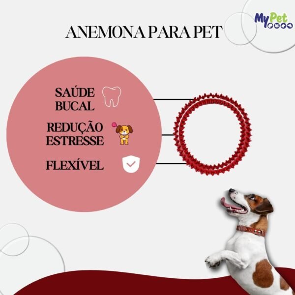 Briquedo para Cachorros,Brinquedo Mordedor Interativo,Brinquedo Funcional para Cães,Anemona - Imagem 2