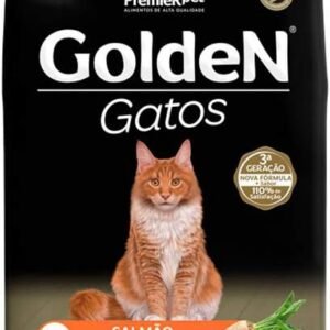 Ração Golden para Gatos Adultos Castrados Sabor Salmão - 10,1kg Premier Pet Adulto