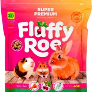 Ração para Coelho, Hamster, Porquinho Da Índia - Fluffy Roe EXTRUSADO PREMIUM - 500 g