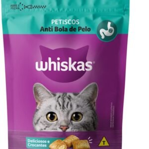whiskas Petisco Whiskas Temptations Anti Bola De Pelo Para Gatos Adultos 80 G