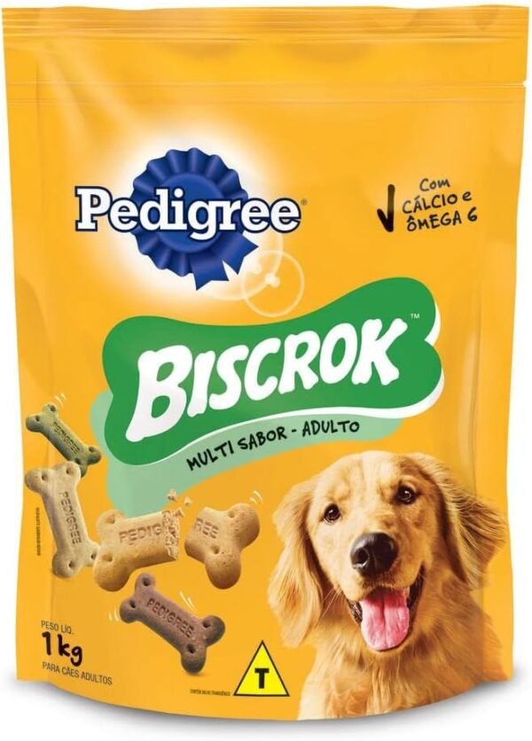PEDIGREE Biscoito Pedigree Biscrok Para Cães Adultos Multi 1 Kg - Imagem 2