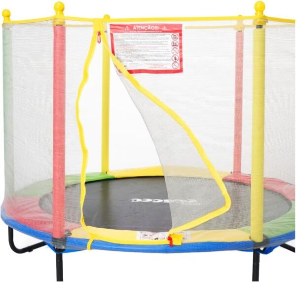 Replay Kids Cama Elástica Pula Pula Trampolim 1,52m, Rede e Lona de Salto com Proteção UV, 36 Molas Revestidas em PVC (até 50 kgs), Multicolorida - Image 7