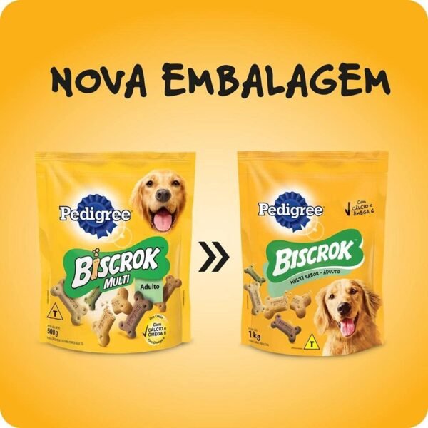 PEDIGREE Biscoito Pedigree Biscrok Para Cães Adultos Multi 1 Kg - Imagem 4