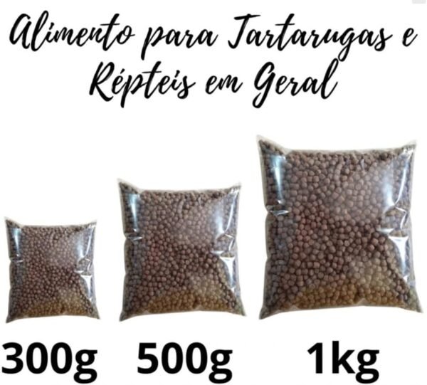 Ração Premium para Tartarugas, Répteis, Jabutis e Tigres D’Água – 1kg - Imagem 2