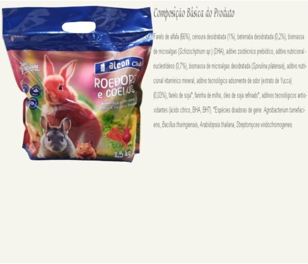 ALCON CLUB ROEDORES E COELHOS 1,5 Kg - Imagem 6