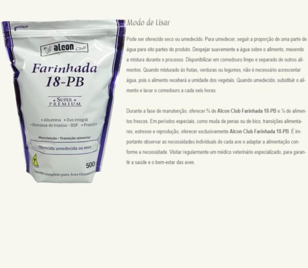 ALCON CLUB FARINHADA 18-PB 500G - Imagem 5