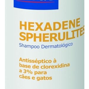 Virbac Hexadene Shampoo Spherulites Tratamento Piodermites para Cães e Gatos 500 mL