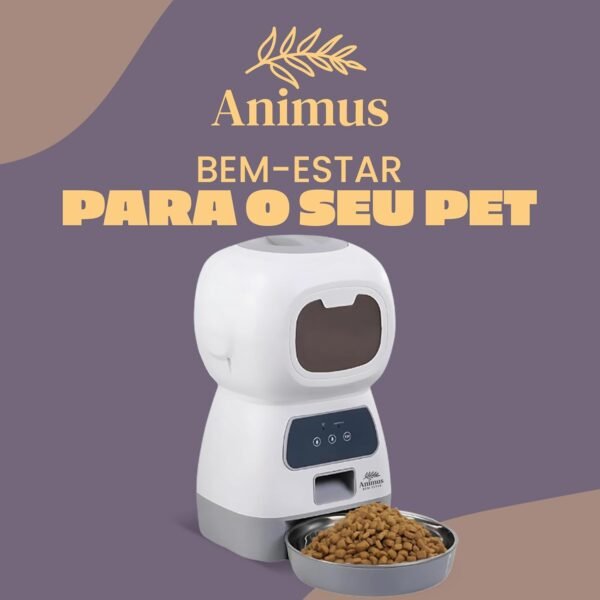 Alimentador Automático Smart Cães Gatos Pets Programável Animus - Imagem 9