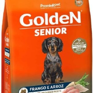 Ração Golden Fórmula Mini Bits Senior para Cães Adultos de Pequeno Porte Sabor Frango e Arroz, 10,1kg Premier Pet Para Todas Pequeno Idosos,
