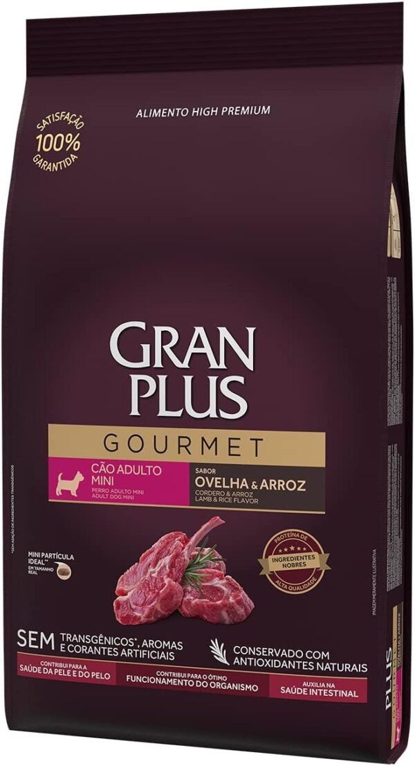 Granplus Ração Granplus Gourmet Para Cães Adultos De Porte Mini Sabor Ovelha 10 1Kg - Imagem 2
