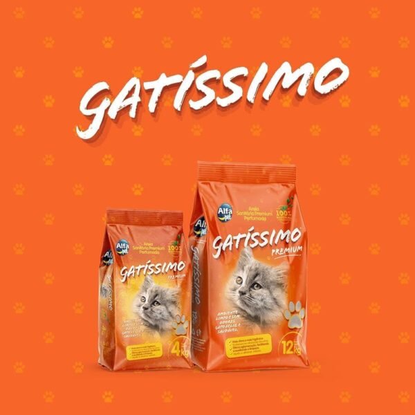 Areia Sanitaria Gatissimo 12Kg - Imagem 3