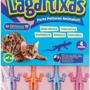 Pet Games Brinquedo Intuitivo Que Atiça De Maneira Divertida E Saudável O Instinto De Caça Dos Felinos - Para Gatos Lagartixas