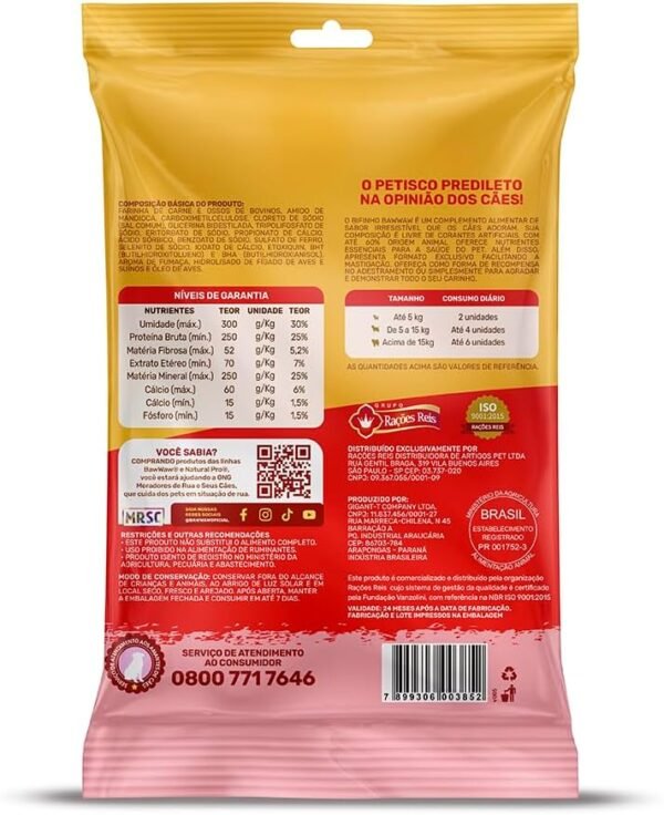 Bifinho Baw Waw para Cães Sabor Carne 50g - Imagem 2