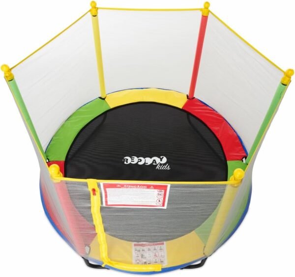 Replay Kids Cama Elástica Pula Pula Trampolim 1,52m, Rede e Lona de Salto com Proteção UV, 36 Molas Revestidas em PVC (até 50 kgs), Multicolorida - Image 2