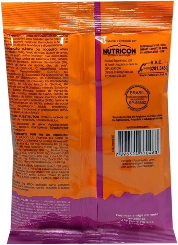Nutricon Nutriroedores 100Gr Para Hamster Adulto - Imagem 2