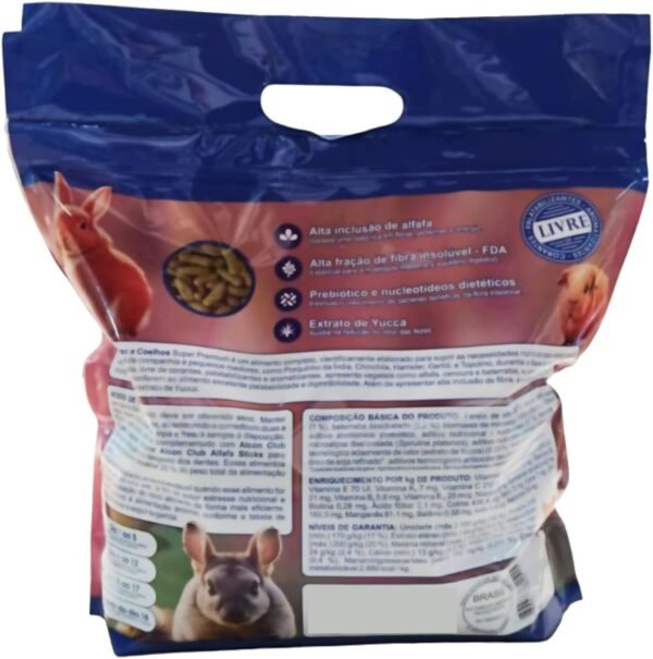 ALCON CLUB ROEDORES E COELHOS 1,5 Kg - Imagem 2