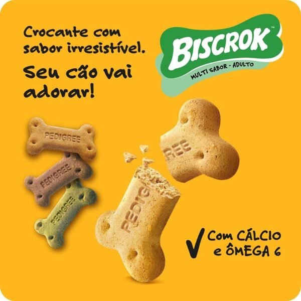 PEDIGREE Biscoito Pedigree Biscrok Para Cães Adultos Multi 1 Kg - Imagem 6