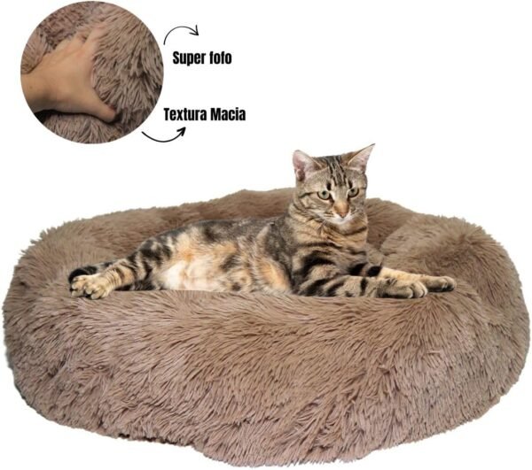 Cama Pet Nuvem Cachorro Gato Dog Caminha 70 Cm Grande Pelucia (CINZA CLARO) - Imagem 4