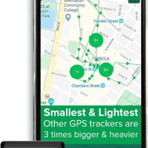 Tracki 2024 Modelo Mini Rastreador GPS Em Tempo Real. Cobertura Completa Em Todo O Mundo Para Veículos Crianças E Cães. Dispositivo Pequeno De Rastreamento Magnético Portátil. Taxa Mensal Obrigatória