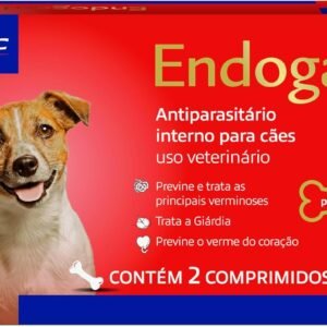 Virbac Endogard Vermífugo para Cães até 10 kg com 2 Comprimidos