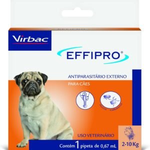 Virbac Effipro Antipulgas e Carrapatos para Cães de 2 kg a 10 kg com 1 Pipeta