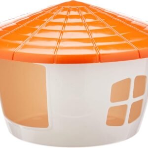 Pet Injet Casa Para Hamster Branco E Laranja Para Roedores E Outros Animais Pequenos