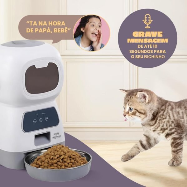 Alimentador Automático Smart Cães Gatos Pets Programável Animus - Imagem 5