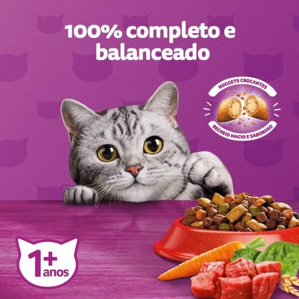 whiskas Ração Whiskas Carne Para Gatos Adultos 10 1 Kg - Imagem 4