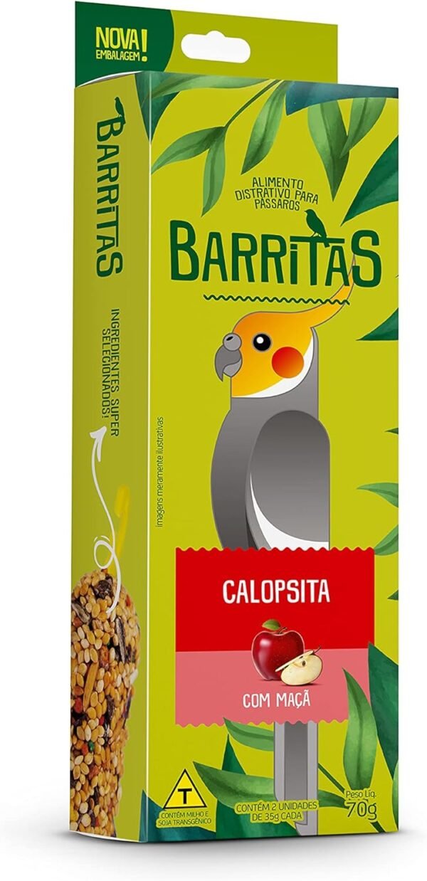 Barrita Calopsita com maçã - 70 g