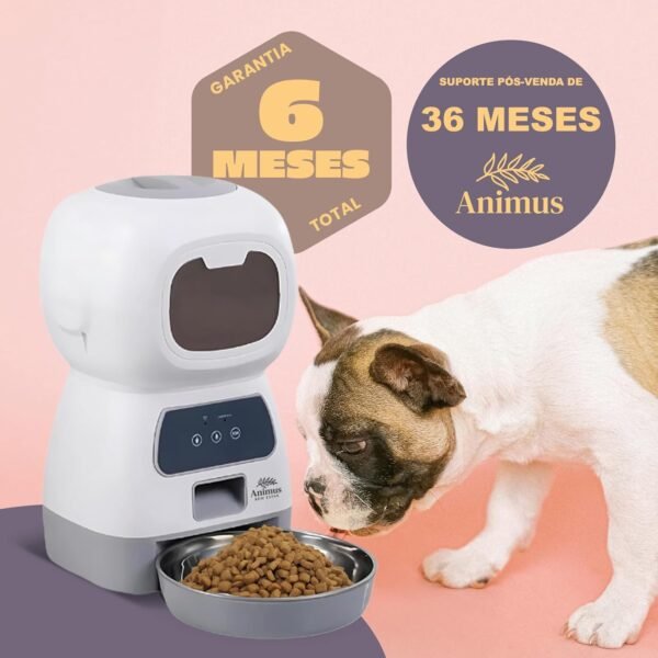 Alimentador Automático Smart Cães Gatos Pets Programável Animus - Imagem 3