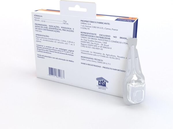 Virbac Effipro Antipulgas e Carrapatos para Cães de 2 kg a 10 kg com 1 Pipeta - Imagem 3
