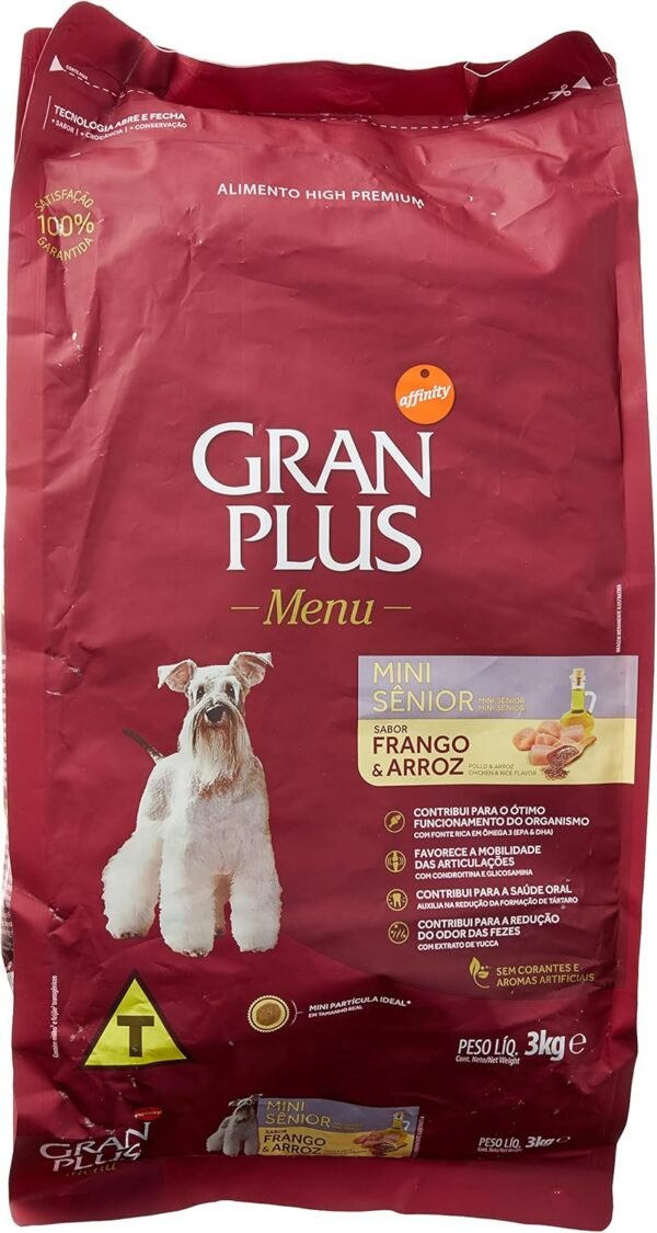 Affinity RAÇÃO GRAN PLUS MENU CÃO SENIOR MI 3KG