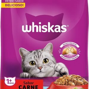 whiskas, Ração Whiskas Para Gatos Adultos Castrados Sabor Carne - 10.1Kg