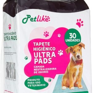 Tapete Higiênico Ultra Pads Carvão Ativado 60cmx60cm 30 Unidades