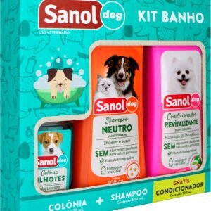 Sanol Dog Kit - Shampoo / Condicionador / Ganhe 1 Colônia Variado Verde